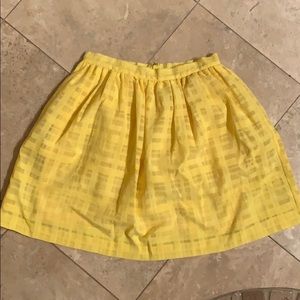 Tildon bright yellow tulip skirt